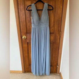 Dusty Blue Bridesmaid Dress
